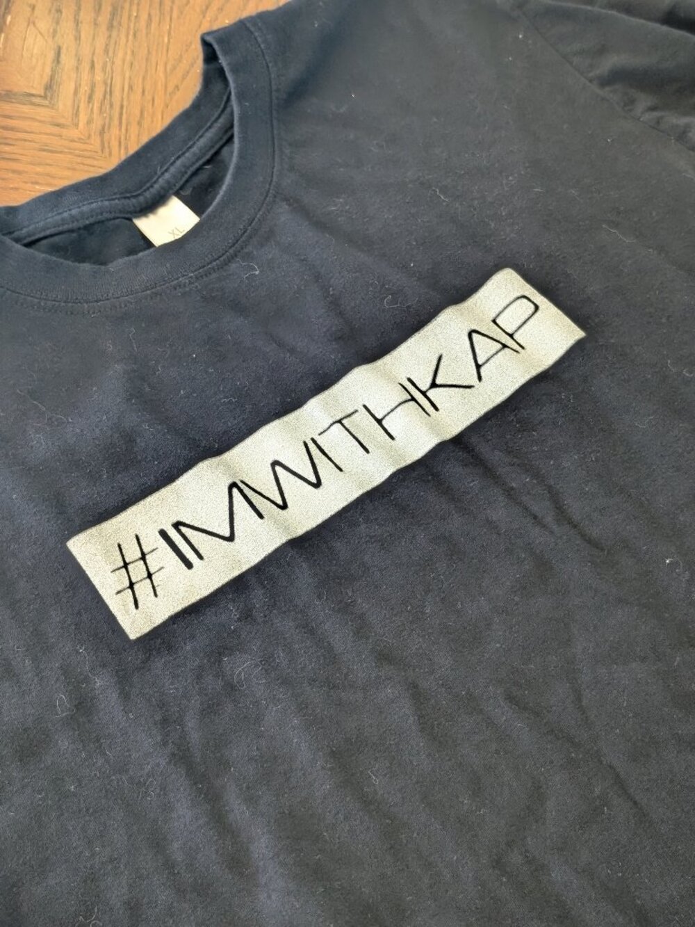 #I'M WITH KAP Colin Kaepernick Black XL Tee 49’ers NFL Black Lives Matter BLM